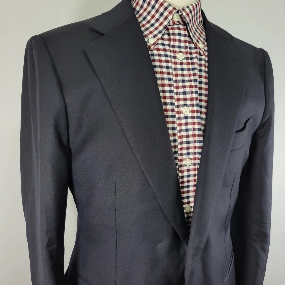 Suitsupply Lazio Int Men's Sport Coat Blazer Surgeon Cuff Deep Navy Vitale 44S - Picture 8 of 16